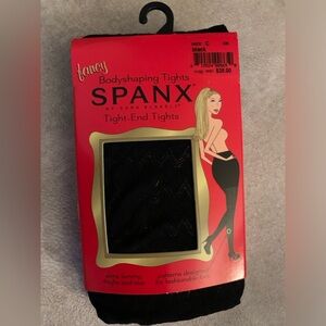 NWT Fancy Body-shaping Spanx Tight-End Tights, Black, Size C